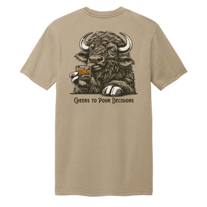 Cheers to Pour Decisions T-Shirt for wholesale by Ales to Trails