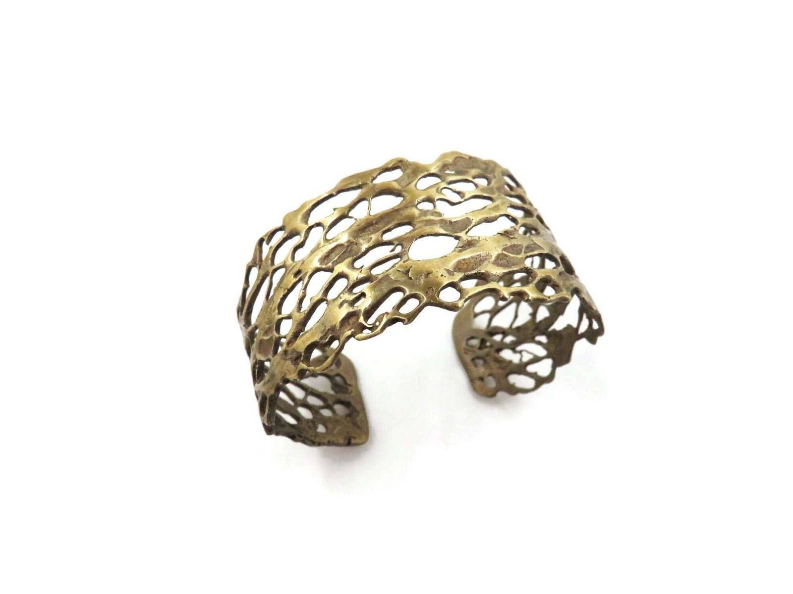 Kimya Joyas - Wholesale Cuff Bracelet - Organic Bronze Wide Bracelet2