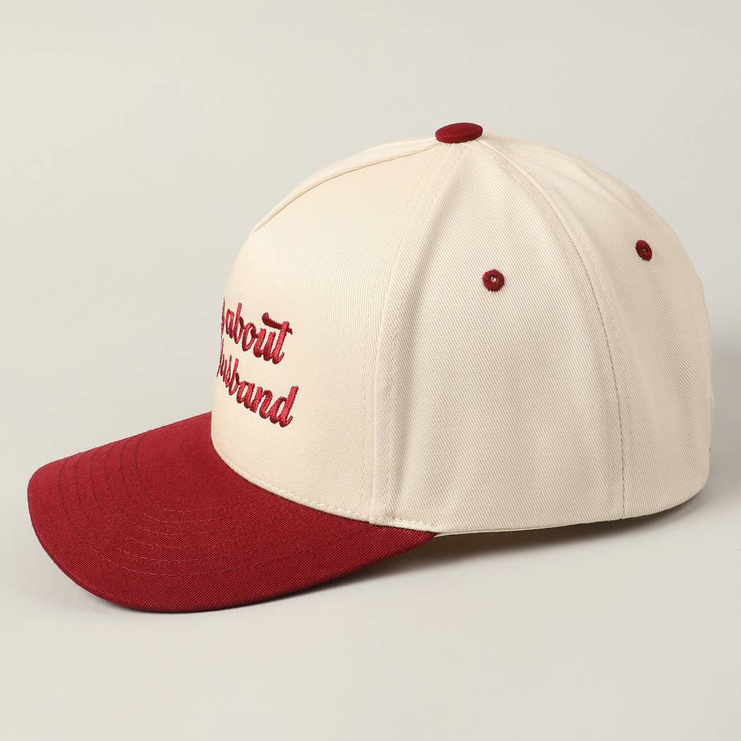 Fashion City - Venta al por mayor Gorra de béisbol - Unisex - Gorra de lona bicolor bordada Sorry About My Wife/Husband31