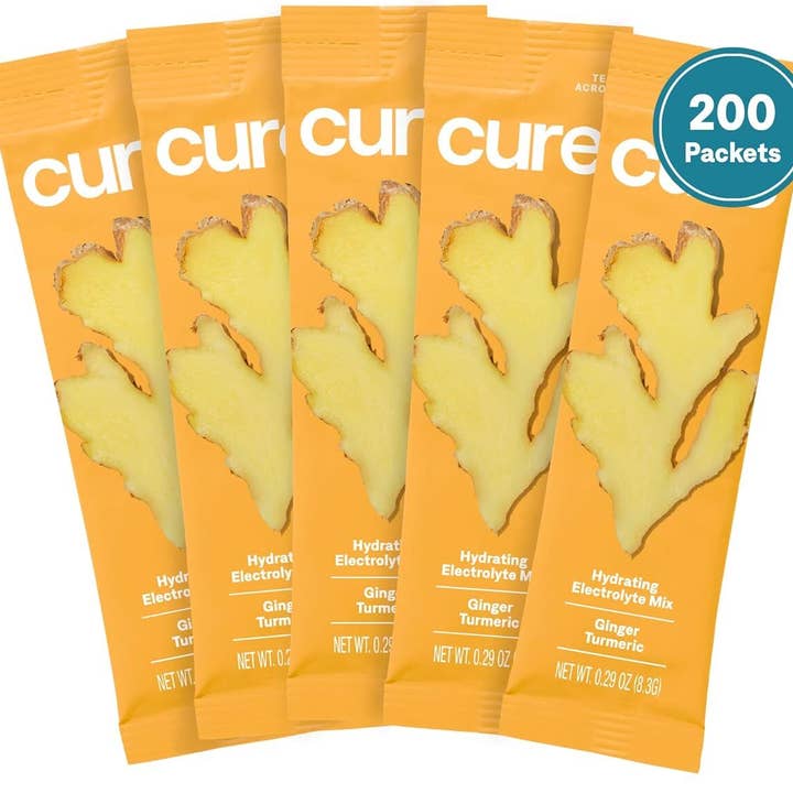 Hydrating Electrolyte Drink Mix - Ginger Turmeric - Bulk for wholesale by Cure Hydration