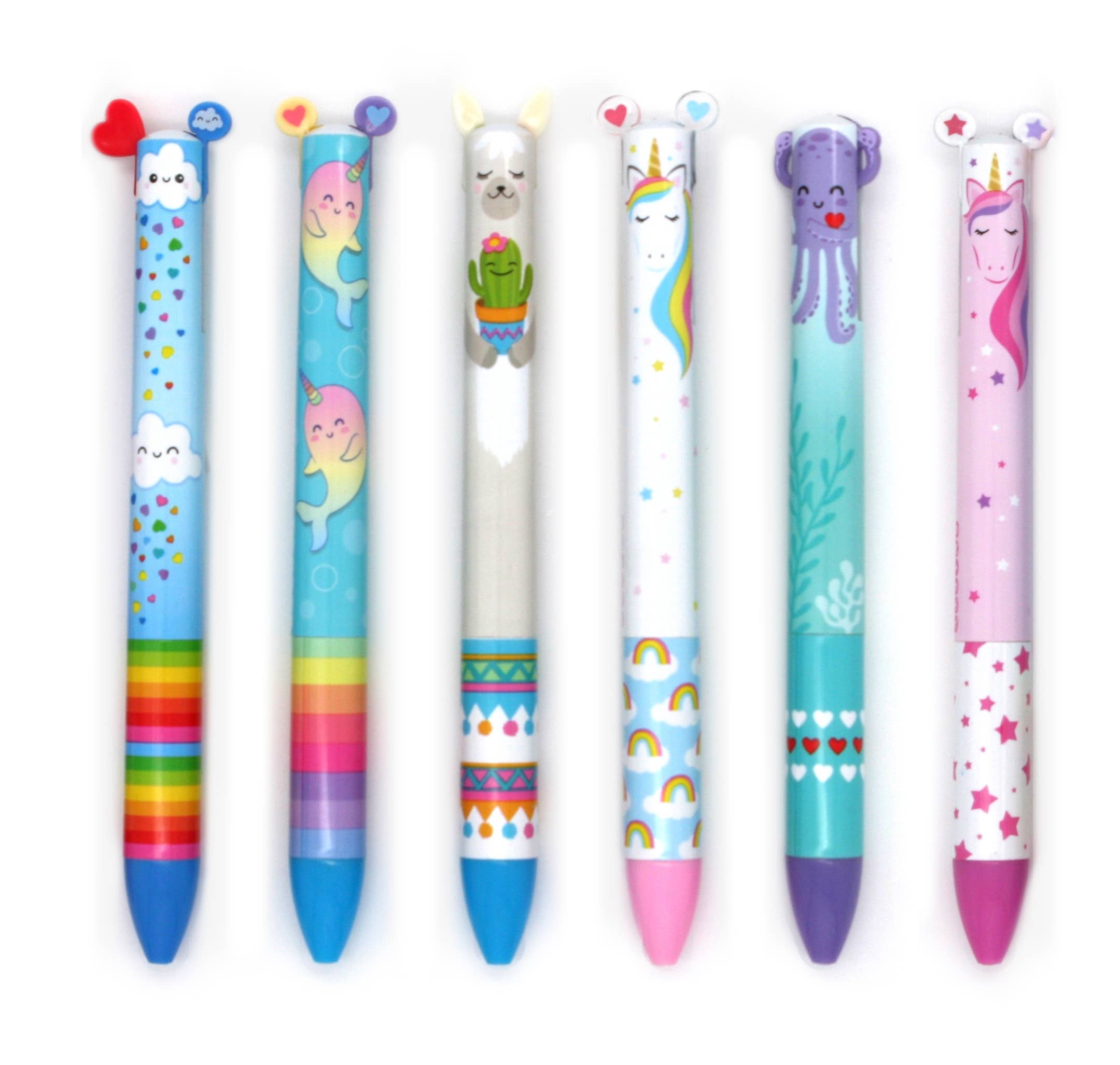 SNIFTY - Wholesale Pen - TWICE AS NICE regenboog pen met 2 inktkleuren, display van 30 stuks1