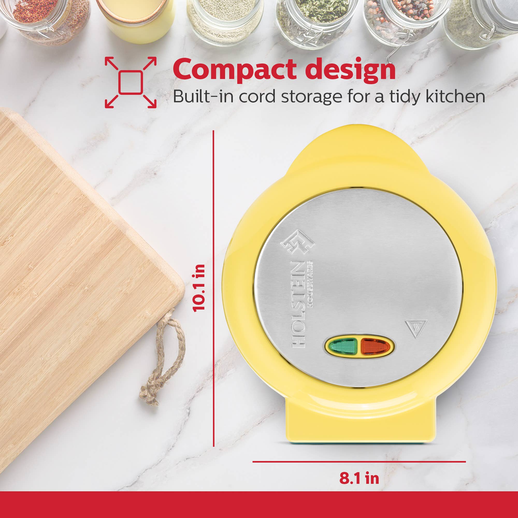 Holstein Housewares - Wholesale Kitchen Appliance - Easy Fast Breakfast Omelet Maker for Pancakes & Treats6