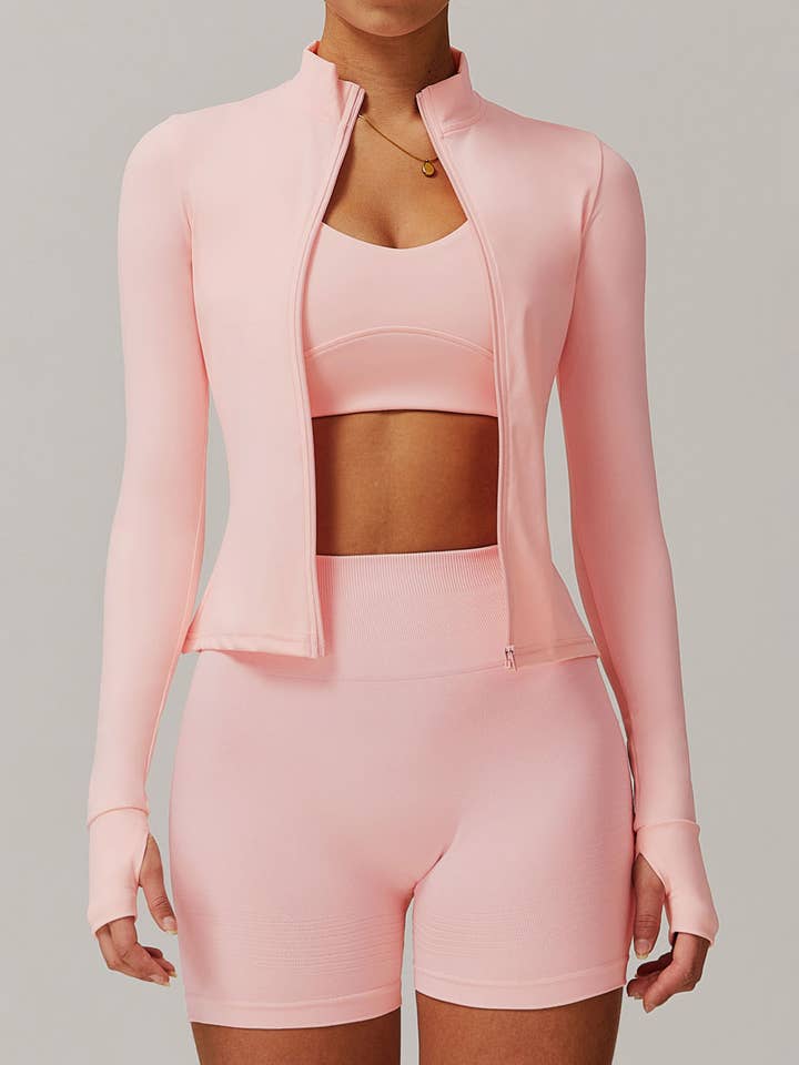 Long Sleeve Sports Jacket With Finger Sleeve for wholesale by Crave by FW