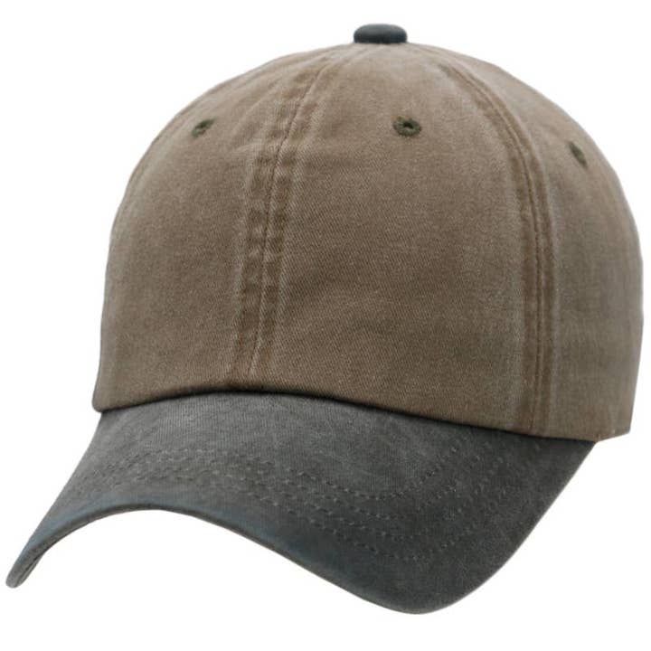 Cap Zone - Wholesale Baseball Cap - Unisex - Two Tone Garment Dye Unstructured Cotton Cap12