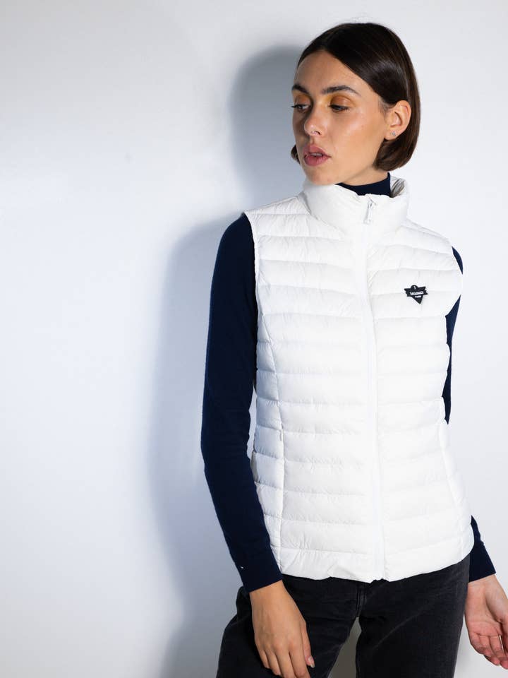 Jayloucy Lina hvid polstret jakke for engroshandel hos ARTFLOW