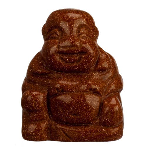 Gravure Bouddha, 35 mm, Aventurine dorée pour la vente par EHAWA