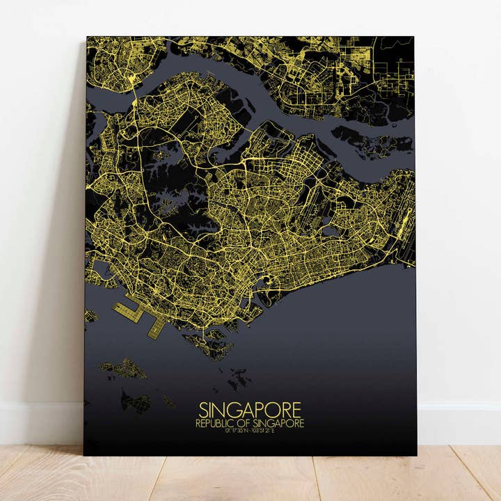 Poster von Singapur | Republik Singapur für den Großhandel von mapospheres