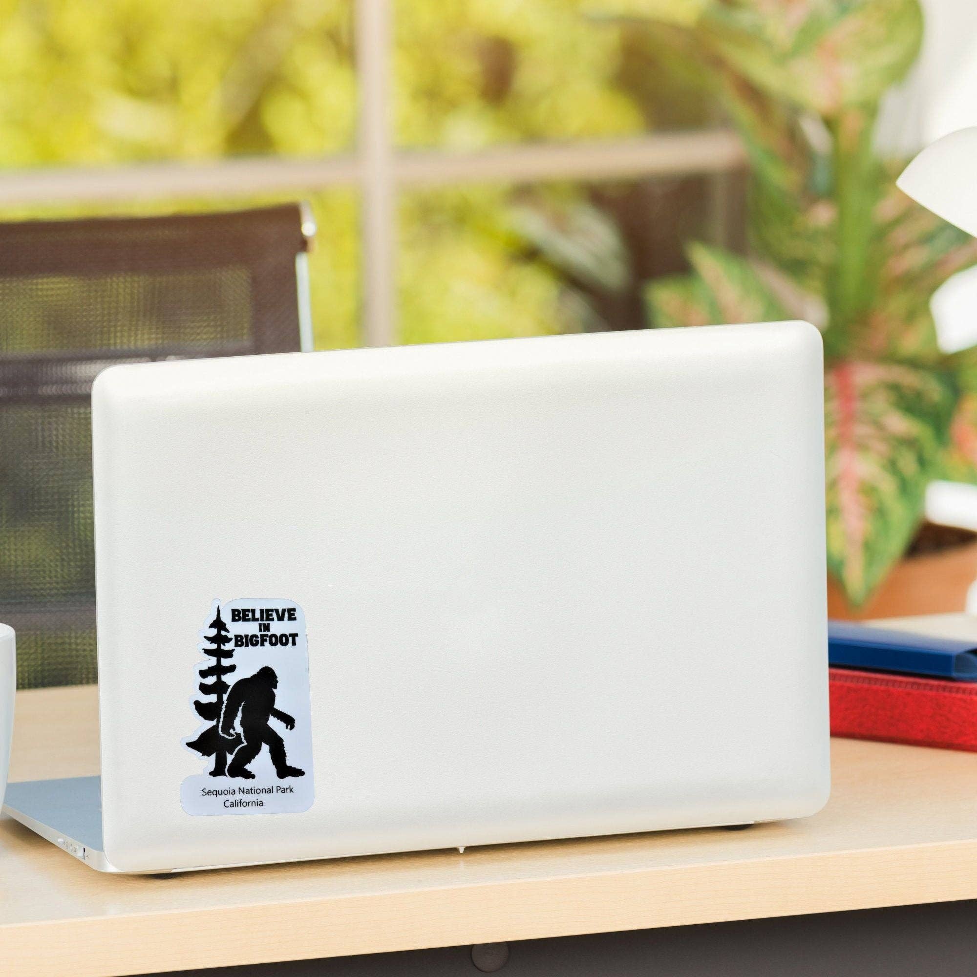 Kirk's Krafts - Wholesale Sticker - Sequoia National Park Sticker Believe in Bigfoot California Tall Tree Outdoors Waterproof Water Bottle Laptop Sticker2