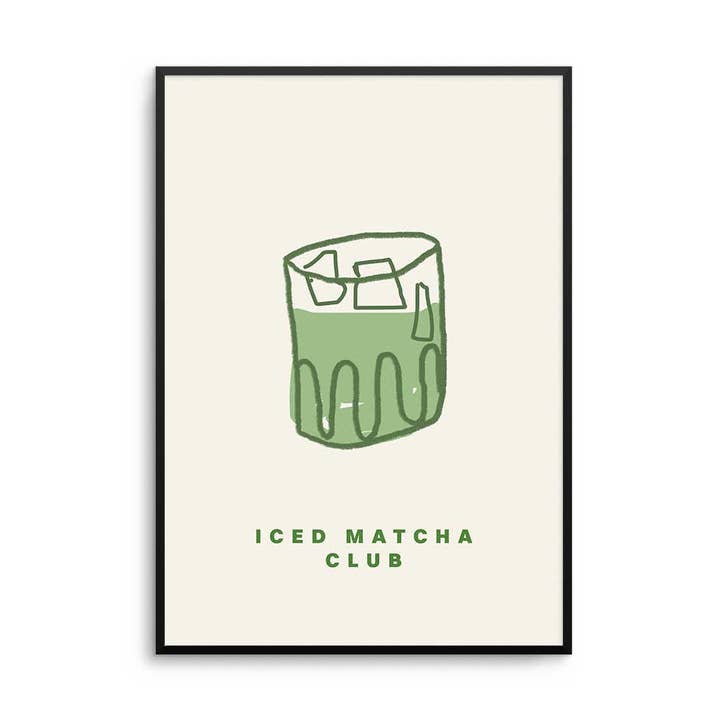Iced Matcha Club Print for engroshandel hos D'LUXE PRINTS