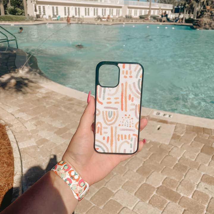 Étui Groovy Lines pour la vente par Hailey Stickers