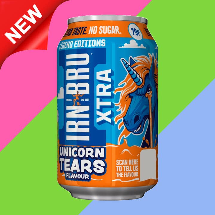 Gaffney's Sweets & Treats Wholesale - Wholesale Soda/Carbonated Drink - Irn-Bru Xtra Unicorn Tears Flavour 24x330ml