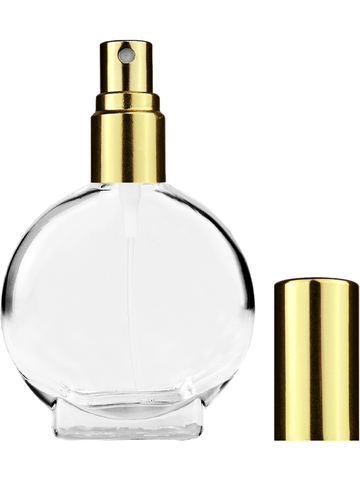 Best Bottles - Wholesale Perfume/Eau de Toilette - Clear Circle Glass Bottle - 15ml (Multiple Spray Colors)11