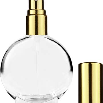Best Bottles - Wholesale Perfume/Eau de Toilette - Clear Circle Glass Bottle - 15ml (Multiple Spray Colors)11
