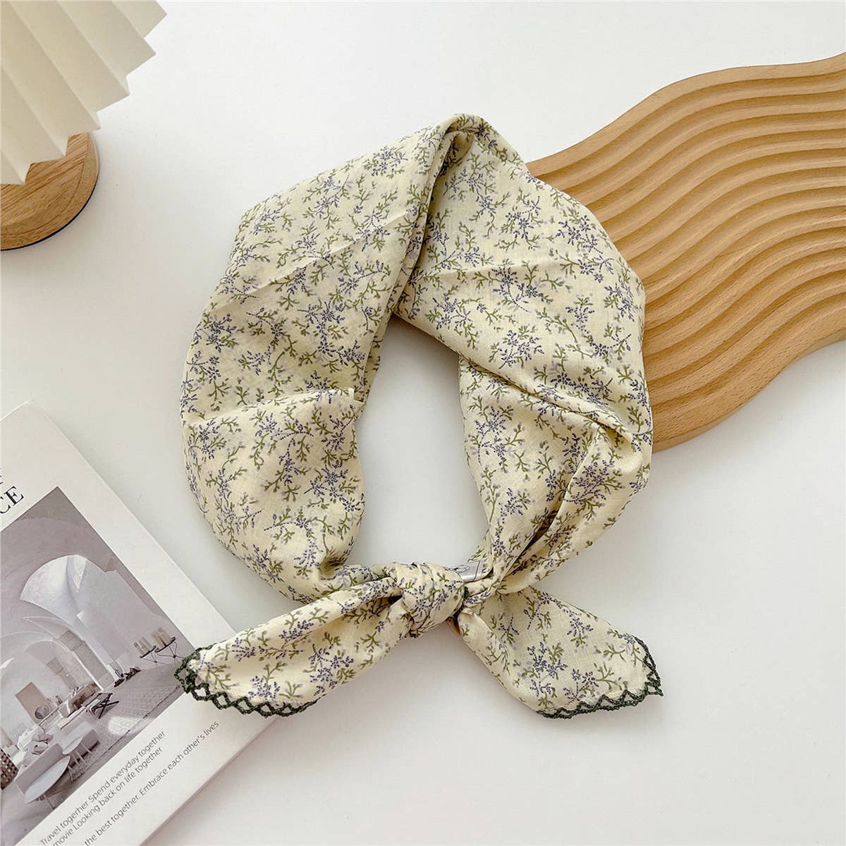 ACCITY - Wholesale Scarf - Women's - Cotton Linen Square Scarf for Women’s Neck Wrap_CWMS067232