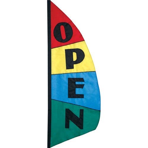 Premier Kites & Designs - Wholesale Flag - 8.5 BANN-OPEN BLOCK PATTERN