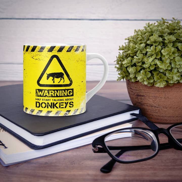 Mug Monster - Wholesale Coffee Mug - Donkey Mug - Warning May Start Talking About Donkeys16
