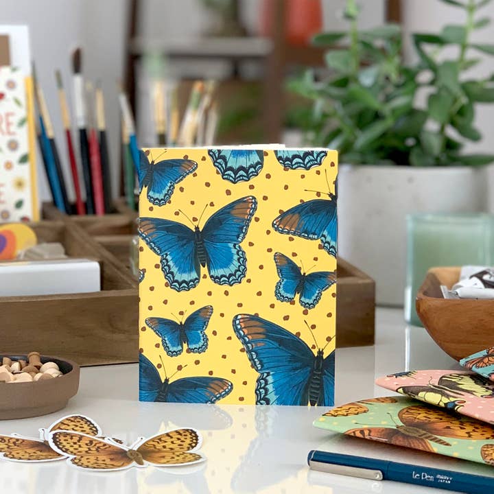 Yeppie Paper – Großhandel Notizbücher – Rotgeflecktes Notizbuch mit lila2