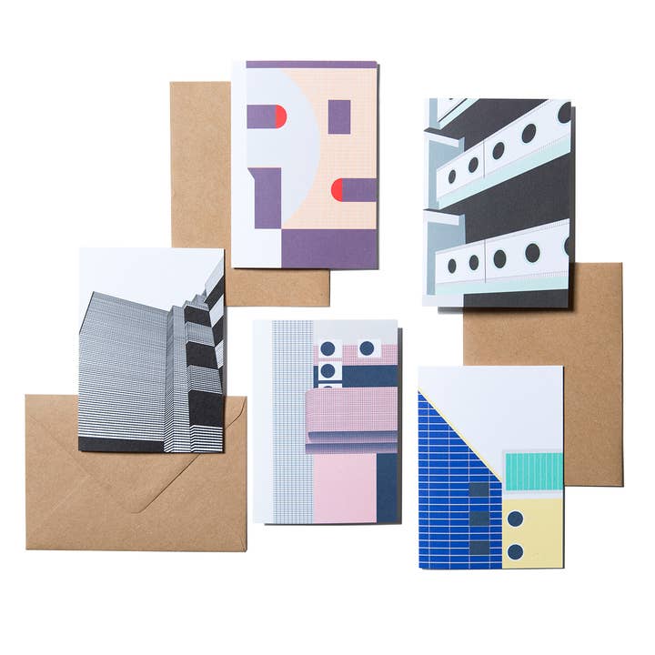 Tokyo Builds kaartenset GC-5XTOK voor wholesale door Laura Knight Studio