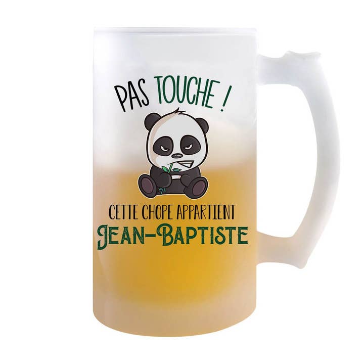 Chope de bière Jean-Baptiste Pas Touche Panda pour la vente par Planetee
