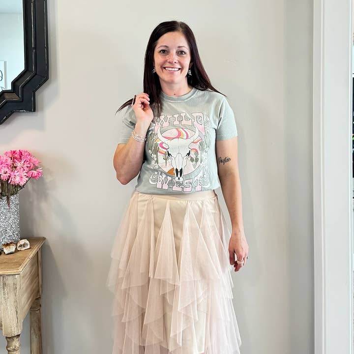 Talking Too Loud Apparel - Wholesale Screen Printed T-Shirt - Women's - Wild West Graphic Tee2