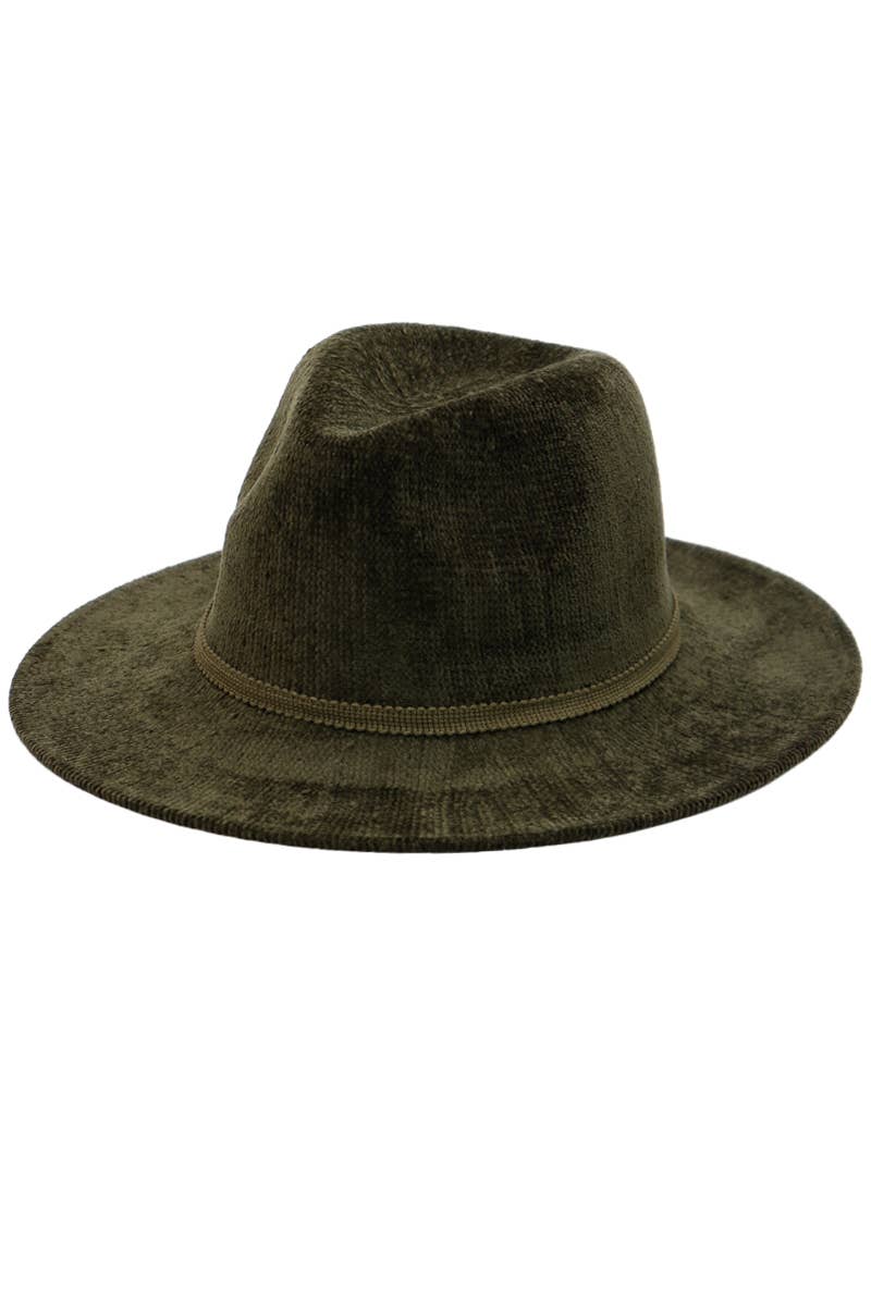 Cap Zone – wholesale Fedora – Women’s – Velvety Corduroy Woven Chenille Floppy Fedora Rancher Hat14