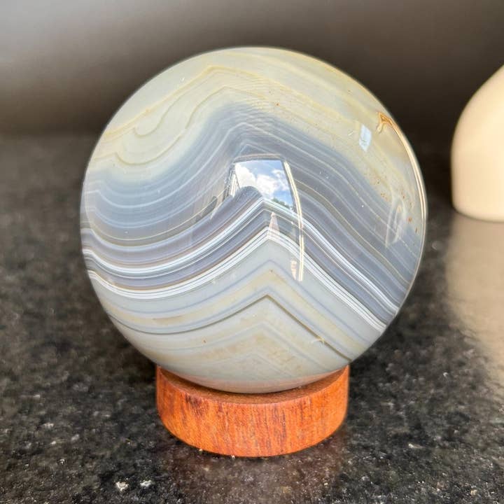 Esfera de Ágata Natural por atacado de Deep Purple Project