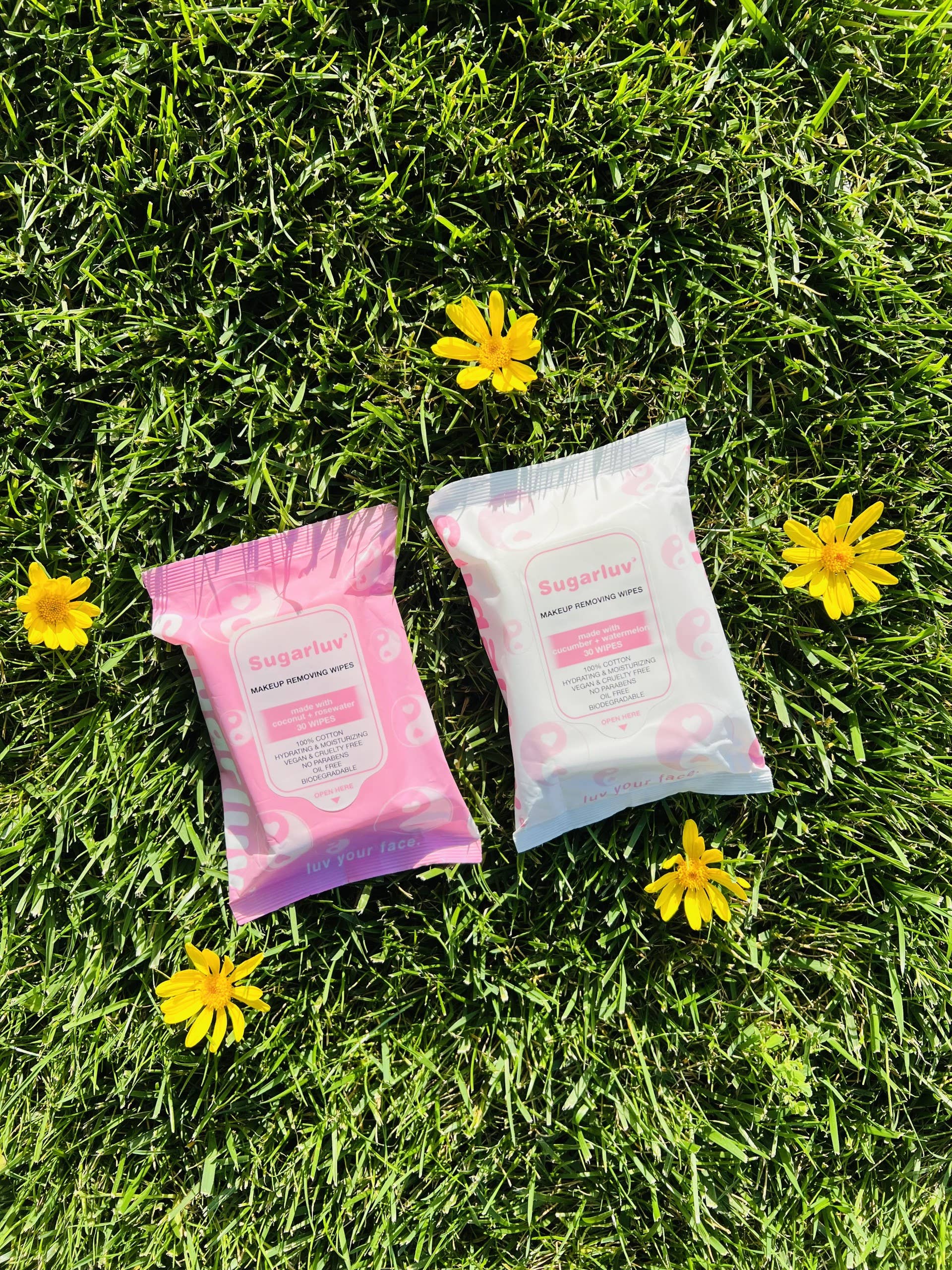 Sugarluv - Wholesale Makeup Remover - Facial Cleansing Wipes Micellar Coconut + Rose 30 Count2