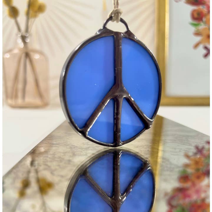 Samara Designs Studio - Wholesale Suncatcher - Glass Peace Sign Suncatcher3