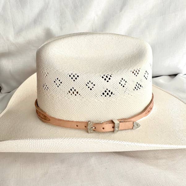 Hand Tooled Western Leather Hat Band for wholesale by Rancho515