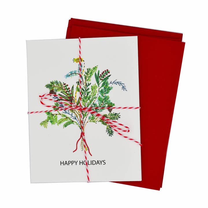 Juego de 5 tarjetas de felicitación de felices fiestas para venta al por mayor de MJLee Studio