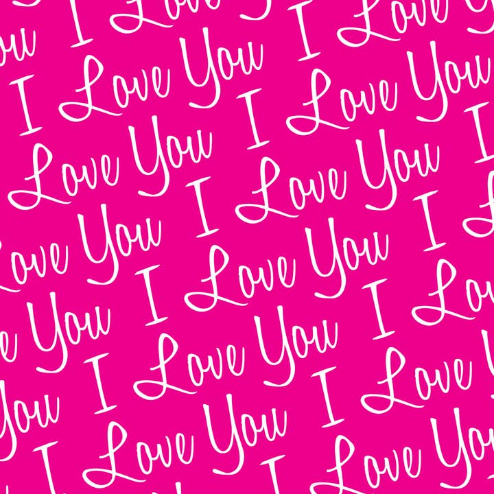 Papier cadeau « Je t'aime » pour la vente par Buffalo Design And Printing