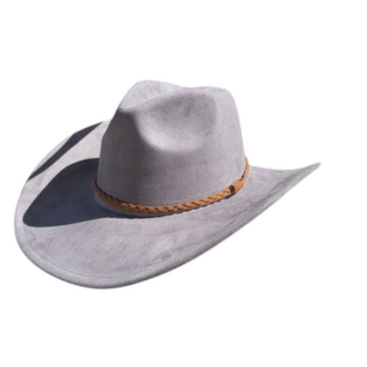 Portia Hat - Wholesale Cowboy Hat - Unisex - Classic Vegan Suede Western Cowboy Hat – Trendy & Timeless