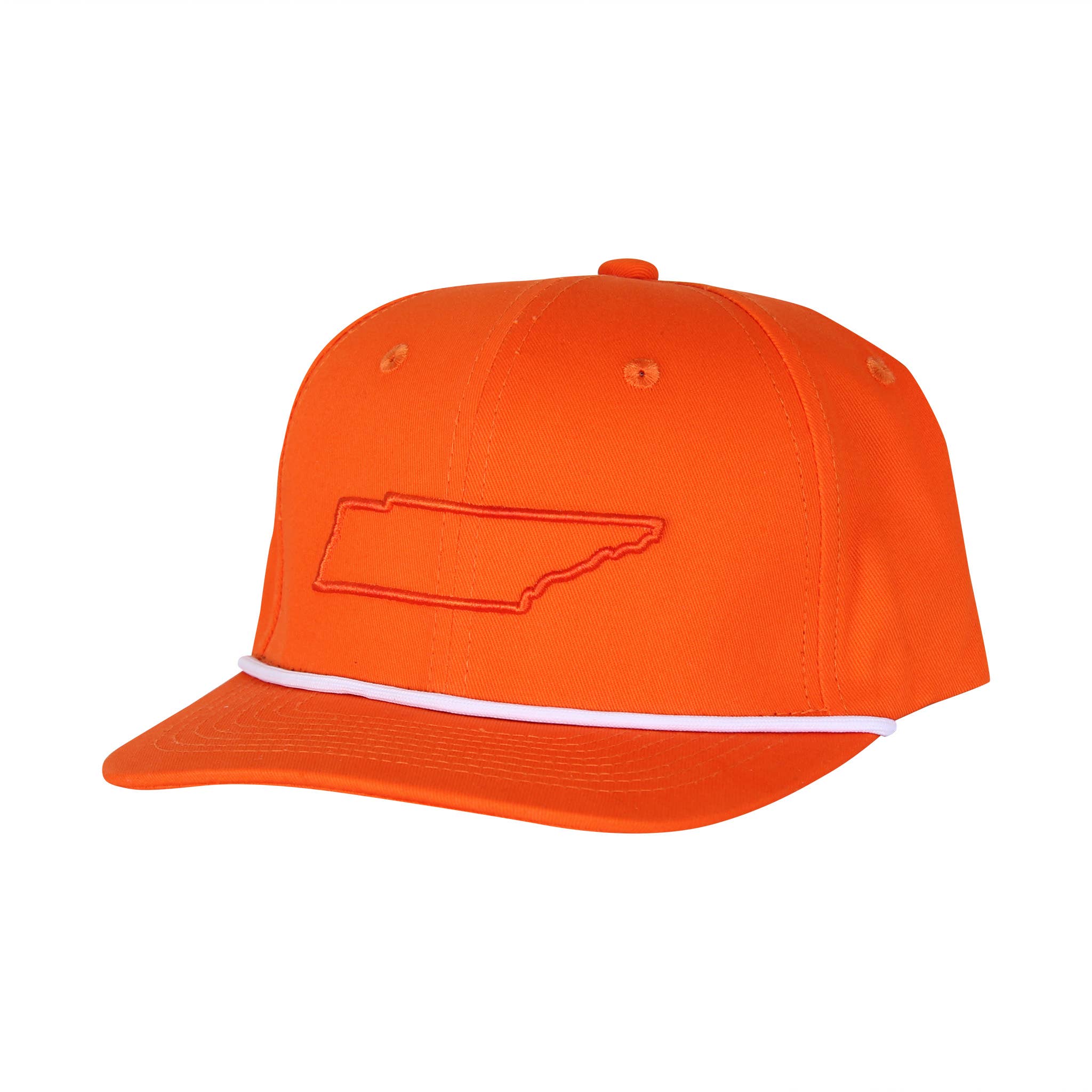 Barrel Down South - Wholesale Baseball Cap - Unisex - Orange/Orange Tennessee Outline Rope Hat0