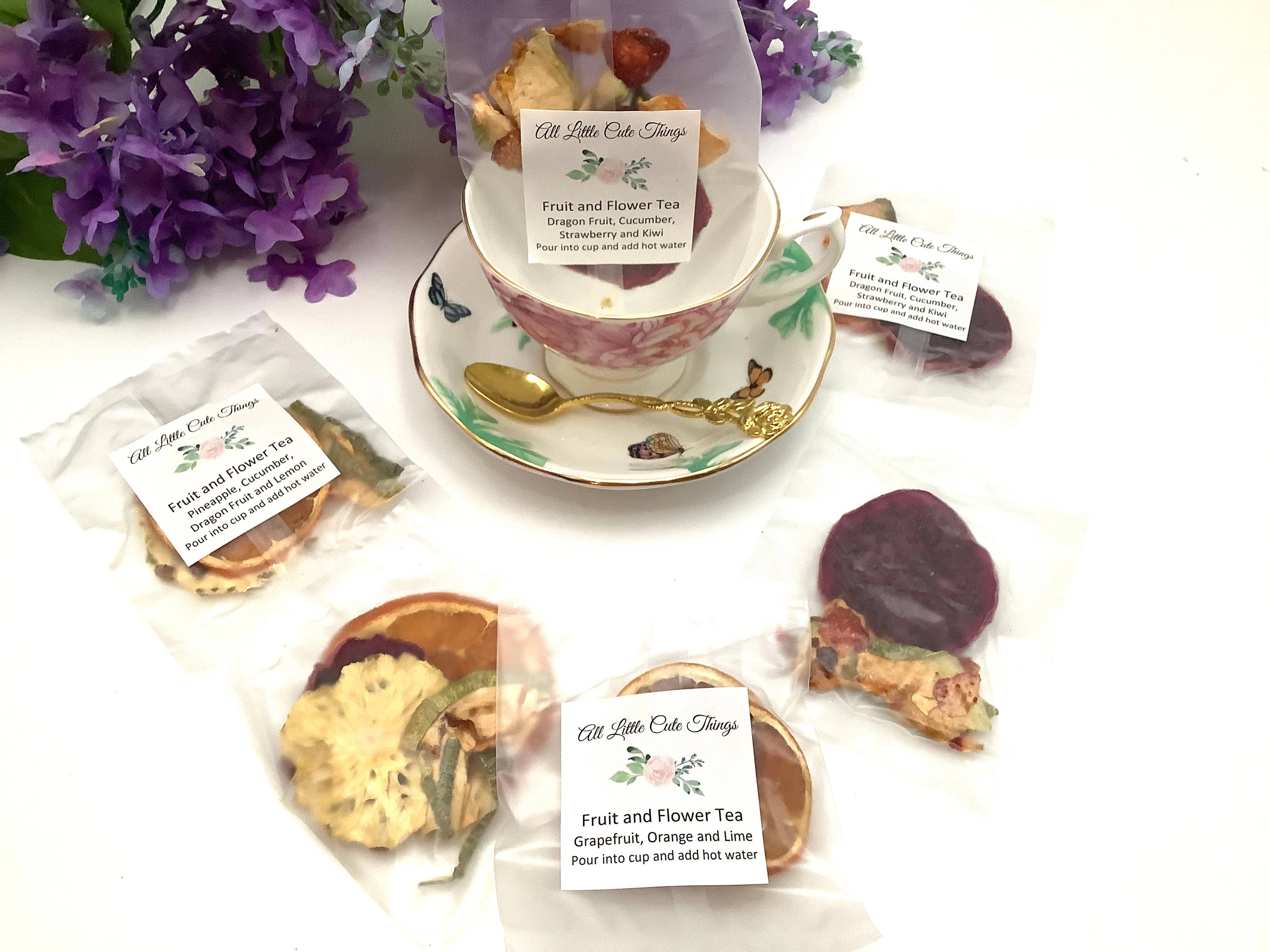 All Little Cute Things - Wholesale Loose Tea - Flower Citrus Fruit Teas. Assortment of tea packet flavors2