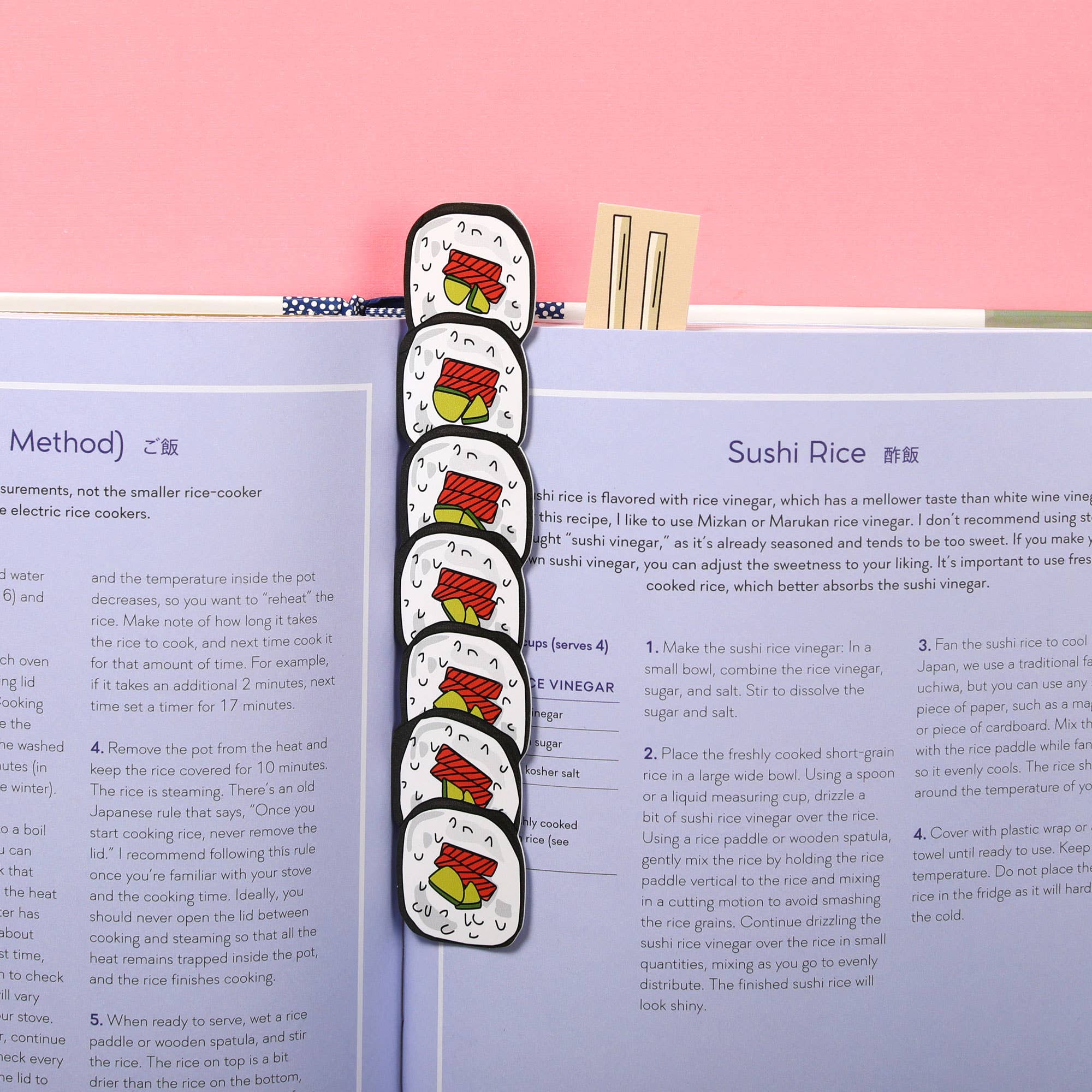 Humdrum Paper - Wholesale Bookmark - Sushi and Chopsticks Bookmarks (it's die cut!)1