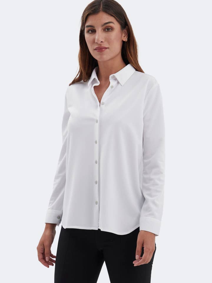 Oversized white shirt ∞ for wholesale by Sepiia