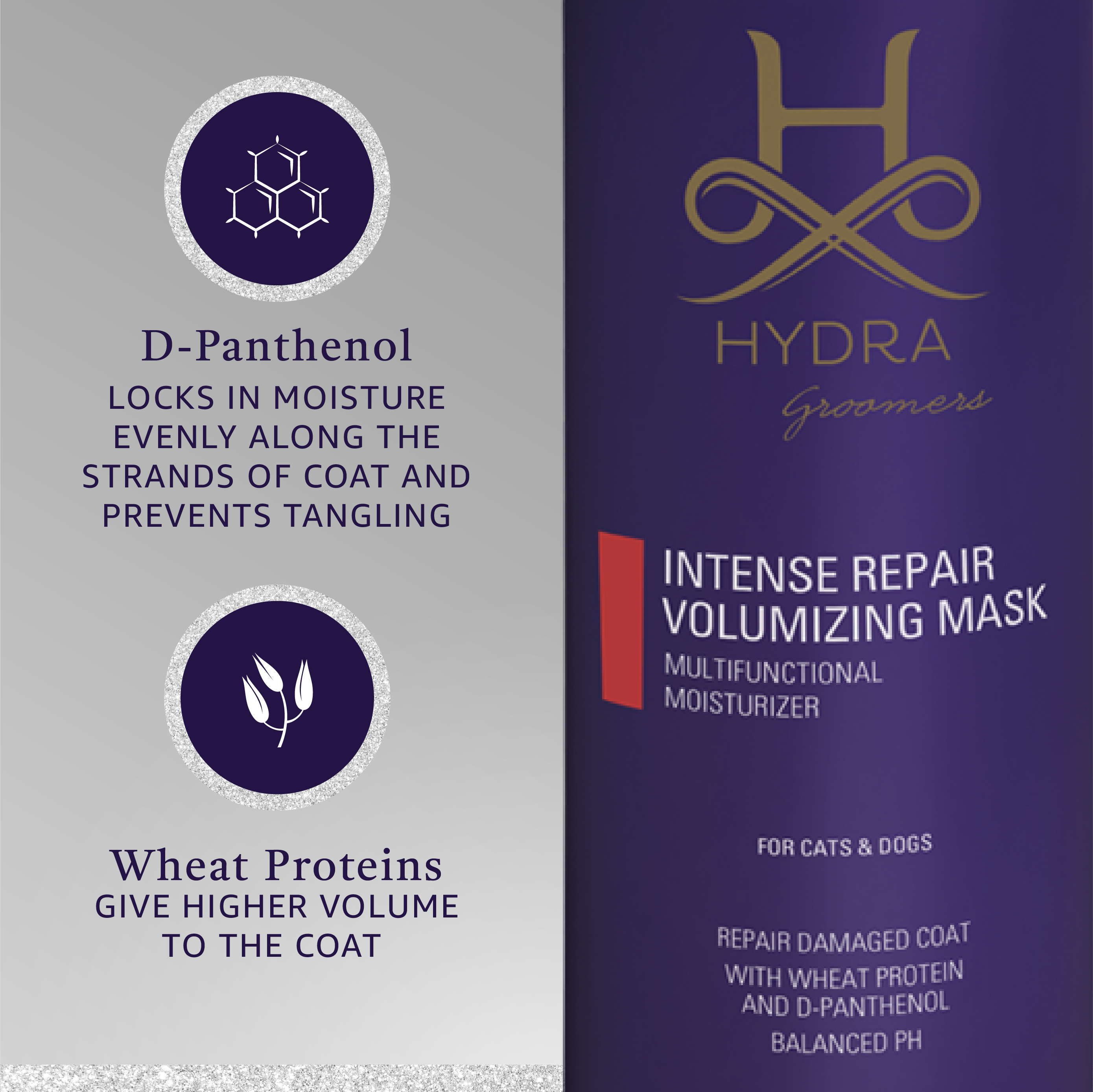 Hydra by Pet Society - Wholesale Pet Grooming Aid - Dog - Hydra Professional Intense Repair Volumizing Mask2