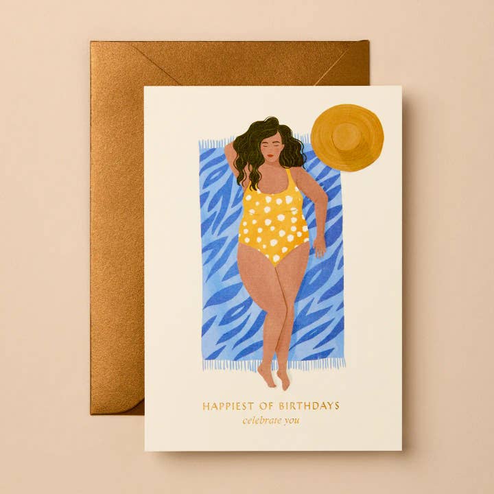 Carte d'anniversaire écologique | Papier certifié FSC pour la vente par Gabrielle & Celine Greeting Cards USA