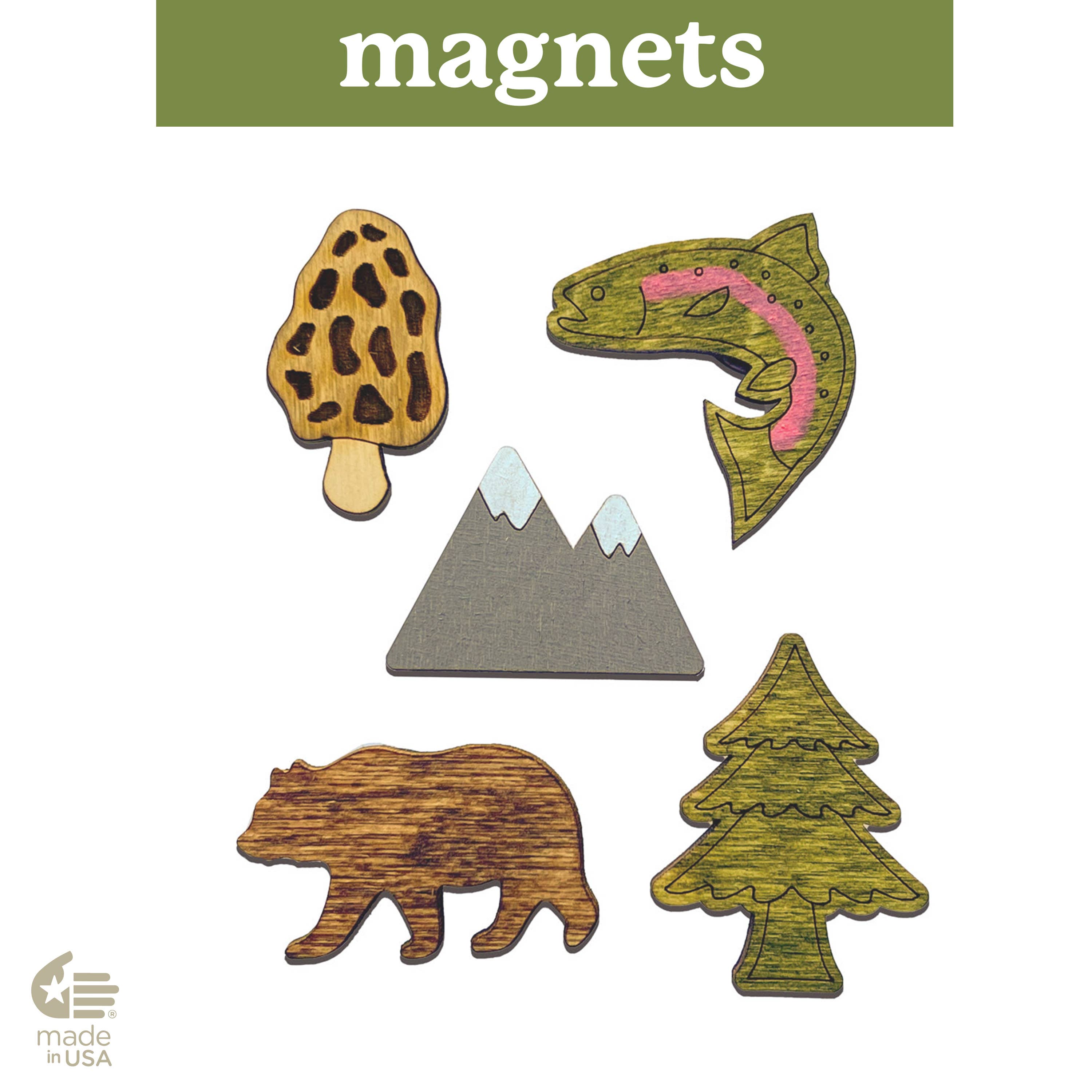 Bloom & Wander – wholesale Magnet – Magneter McCloud - Mountain Town - Utomhus - Anpassningsbar