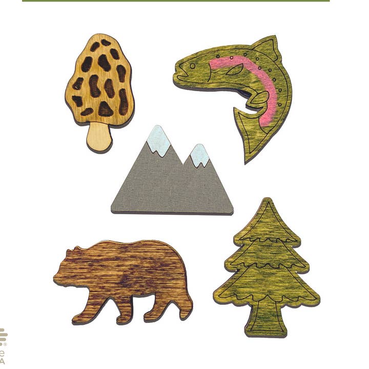 Bloom & Wander – wholesale Magnet – Magneter McCloud - Mountain Town - Utomhus - Anpassningsbar0