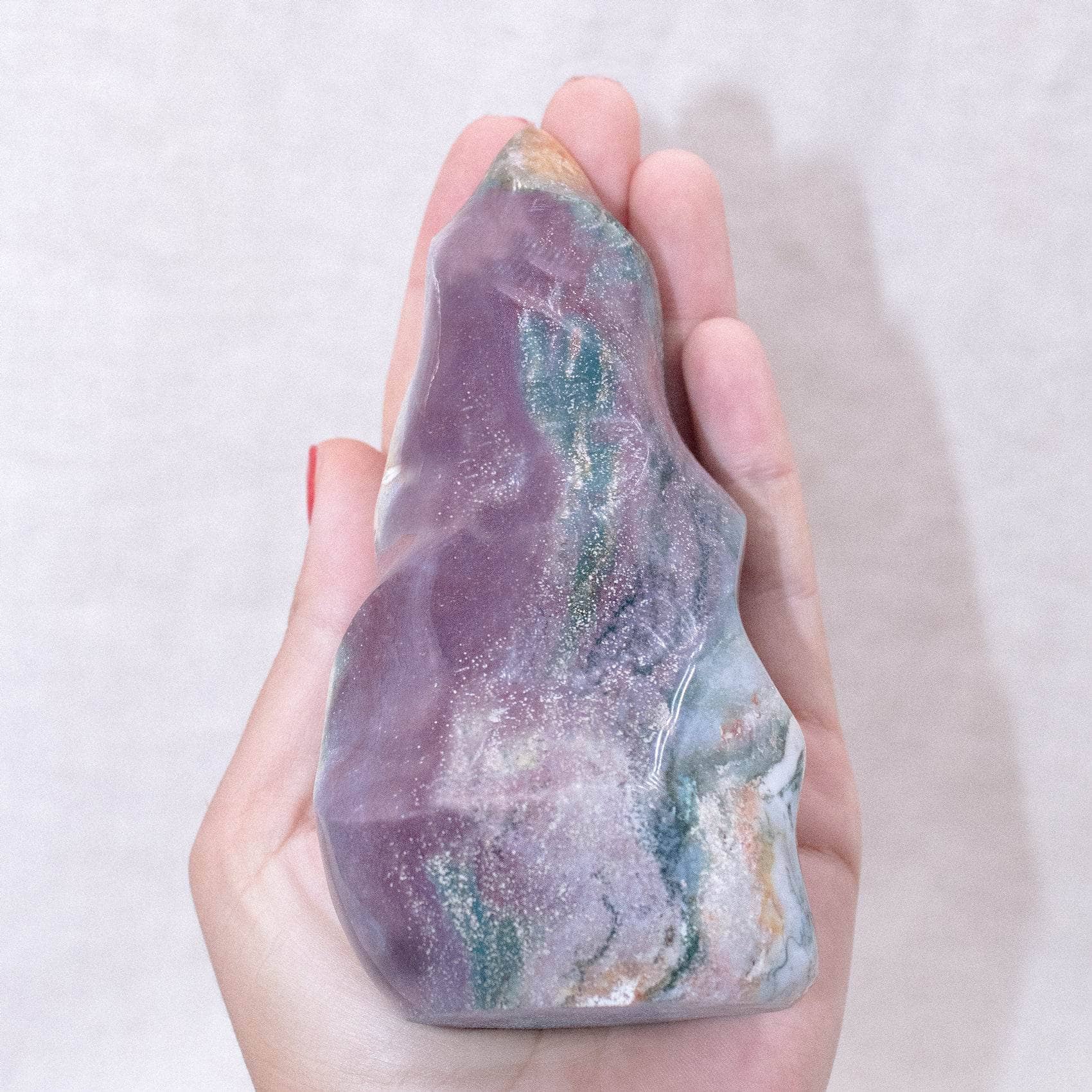 Tiny Rituals - Wholesale Spiritual Stone/Crystal - Ocean Jasper Flame - AAA Premium Quality10