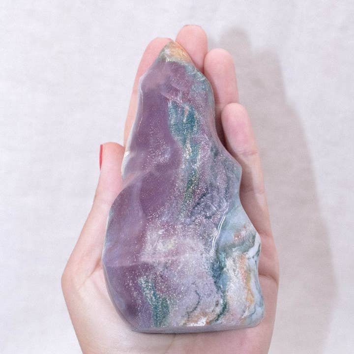 Tiny Rituals - Wholesale Spiritual Stone/Crystal - Ocean Jasper Flame - AAA Premium Quality10