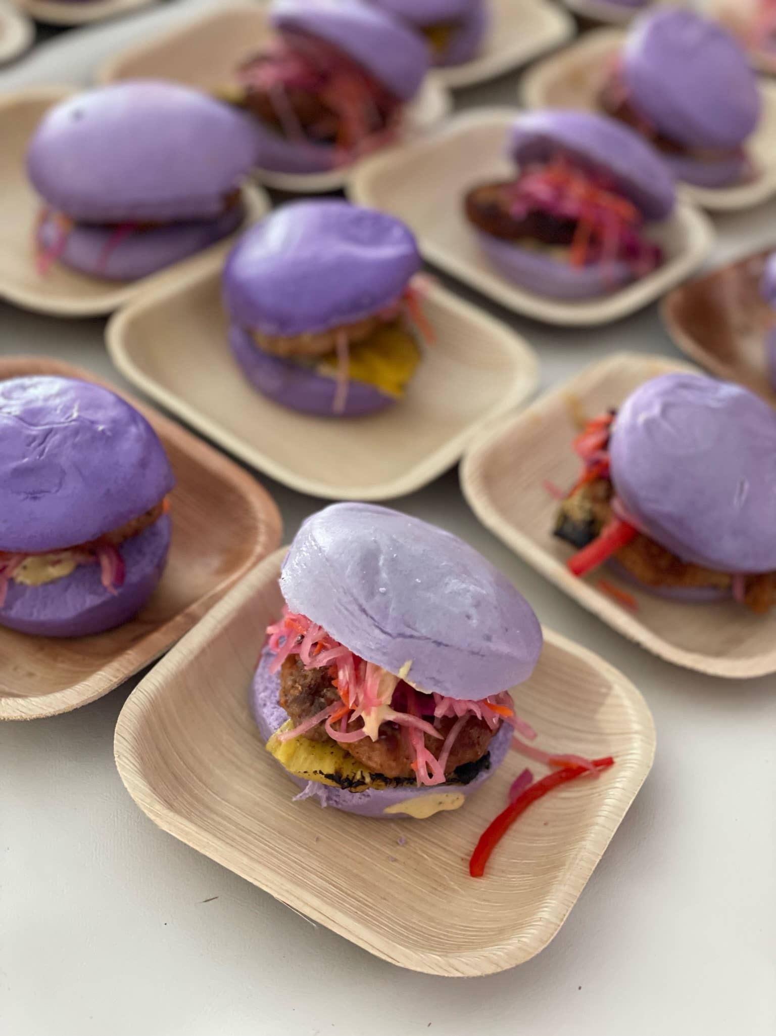 VerTerra Dinnerware – wholesale Disposable plate – 6" x 6" VerTerra Square Palm Plates8