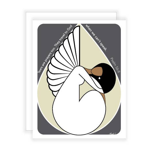 AundiS Art/Design - Wholesale Sympathy Card - Tears Are Prayers