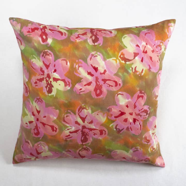 Hand painted Pillow Covers Zinnie for wholesale by WinterSun + NuevoSol
