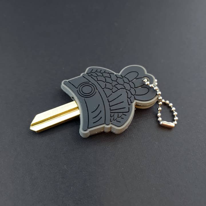 Opalescent Eel Illustration & Design - Wholesale Keychain - Unisex - Taiyakey Keycaps - Fish Shaped Key Covers8