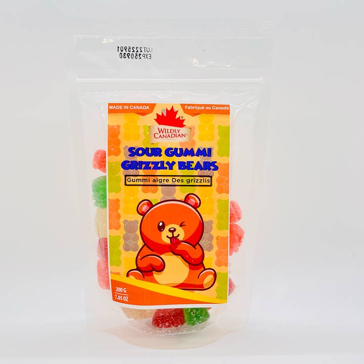 Gummy Bears Sour Grizzly pour la vente par Wildly Canadian