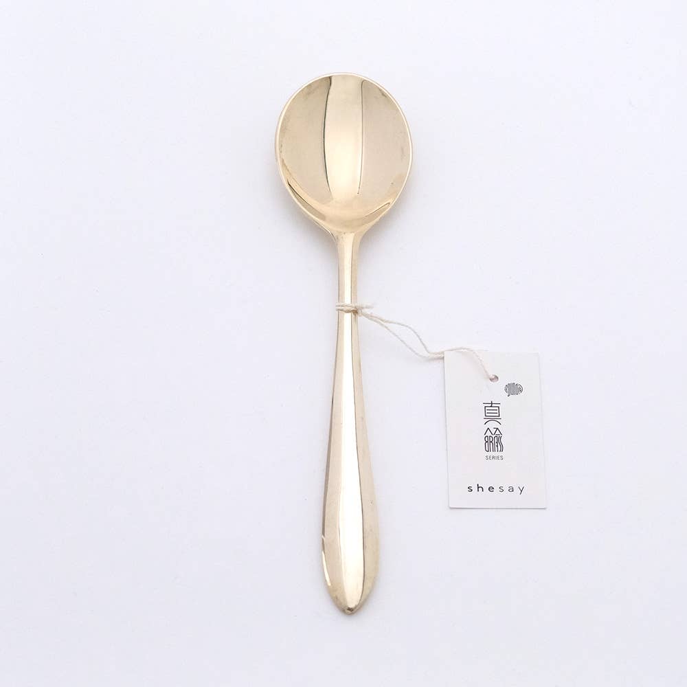 shesay – wholesale Serveringsredskap – BRASS salladsserveringssked lämplig för festscener8