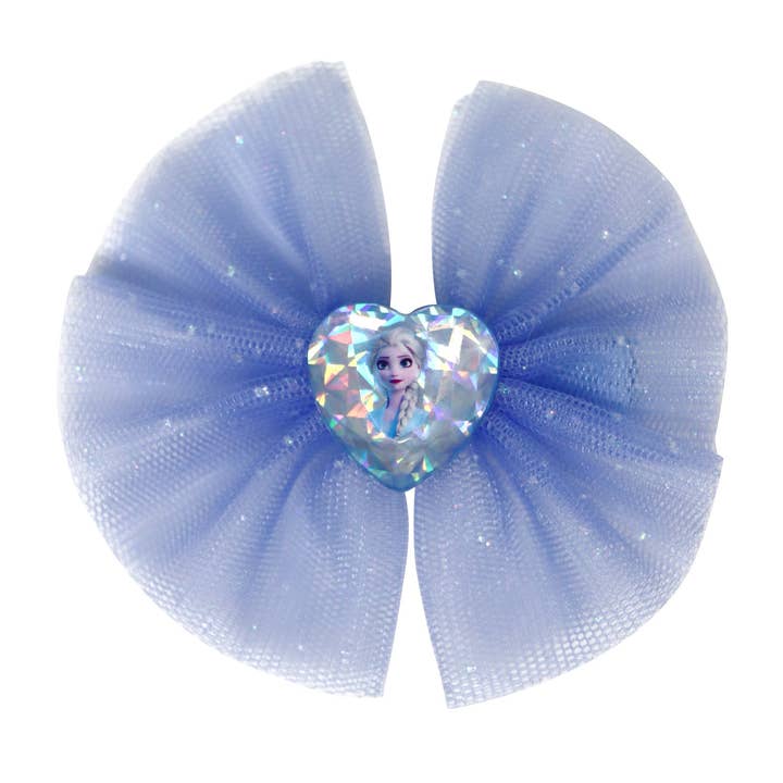 Disney Frozen Elsa Glitter Heart Hair Elastic - (Pack Size: 6) for wholesale by Pink Poppy