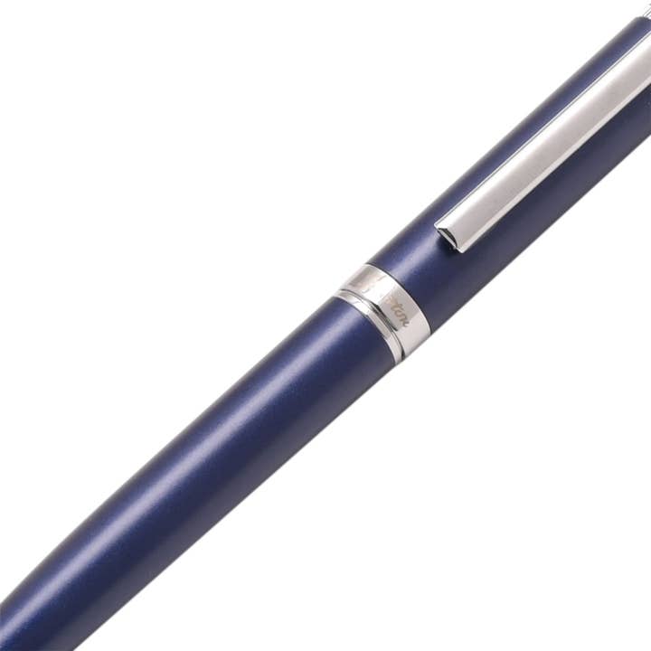 WIDDOP and Co. - Wholesale Pen - Stratton Ballpoint Pen - Blue & Chrome3